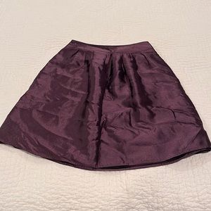 Vintage Burberry taffeta dark purple skirt women size US 8